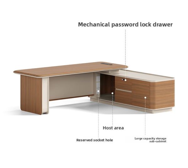 Office Computer Desk Manager Desk Corner Boss Desk - Image 5