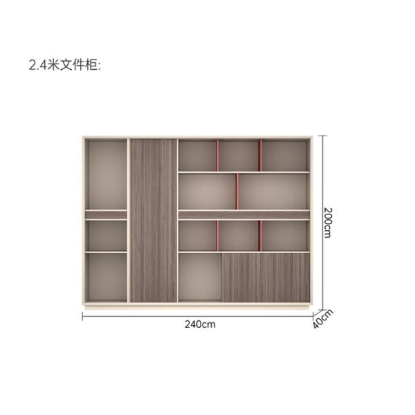 ZHEHANCorner Executive Desk Staff Desk Manager Desk Storage Executive Desk - Image 6