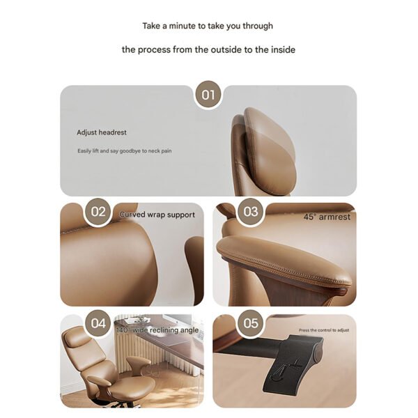 ZHEHAN Office Chair Ergonomic Executive Chair - Image 4