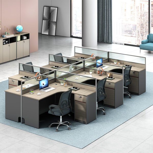 ZHEHANmodular office workstation office combination table with screen PFZH-E002 - Image 4