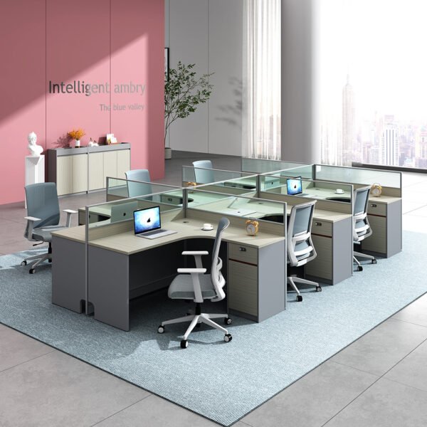 ZHEHANmodular office workstation office combination table with screen PFZH-E002 - Image 5