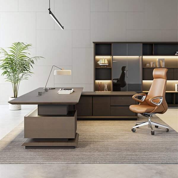 ZHEHANExecutive Desk L-Shaped Boss Desk - Image 4