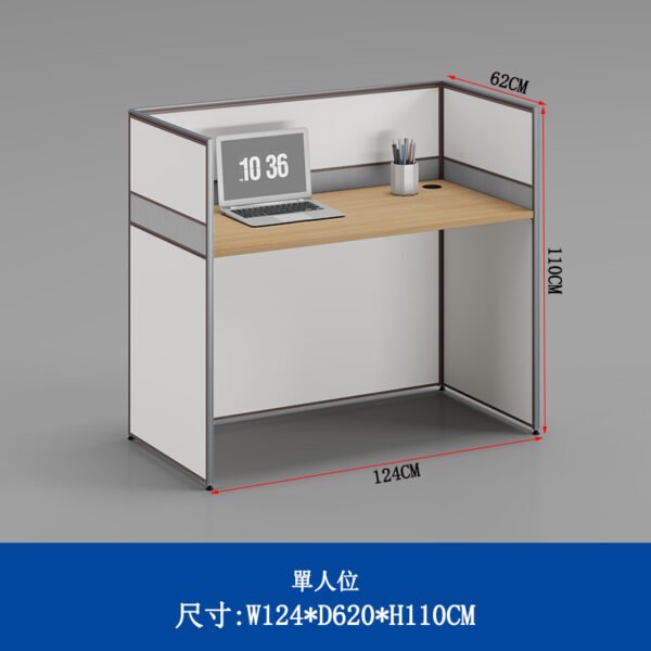ZHEHANModular Office Workstation Office Combination Desk With Screen - Image 2
