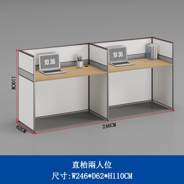 ZHEHANModular Office Workstation Office Combination Desk With Screen - Image 4