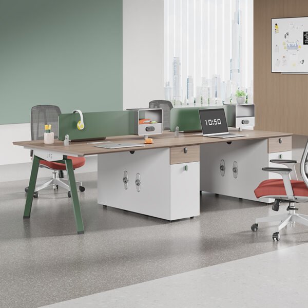 Office combination table single double four seater office table staff computer table - Image 2
