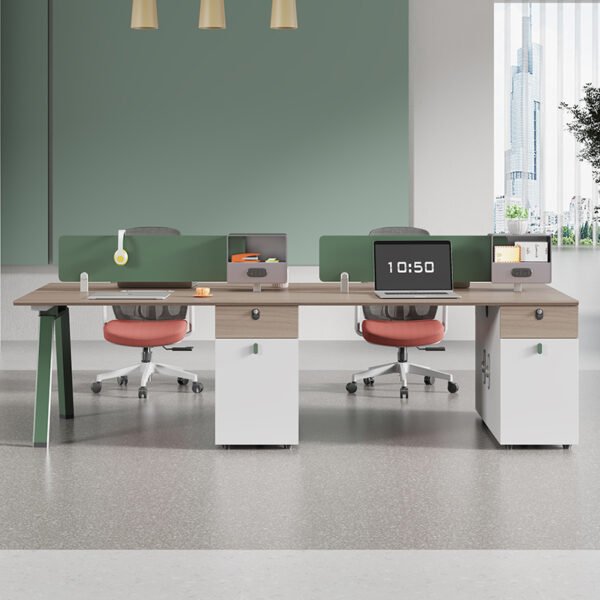 Office combination table single double four seater office table staff computer table