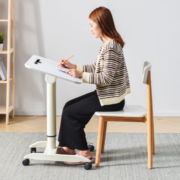 Height Adjustable Mobile Workstation with Tiltable Desktop | Tilt  0°/90° - Image 2