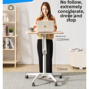 Height Adjustable Mobile Workstation with Tiltable Desktop | Tilt 0°/90°