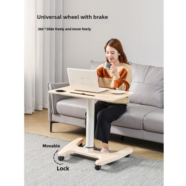 Height Adjustable Mobile Workstation with Tiltable Desktop | Tilt 0°/90° - Image 3