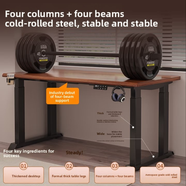 Zhehan Electric Height Adjustable Standing Desk Ergonomic Smart Desk - Image 8