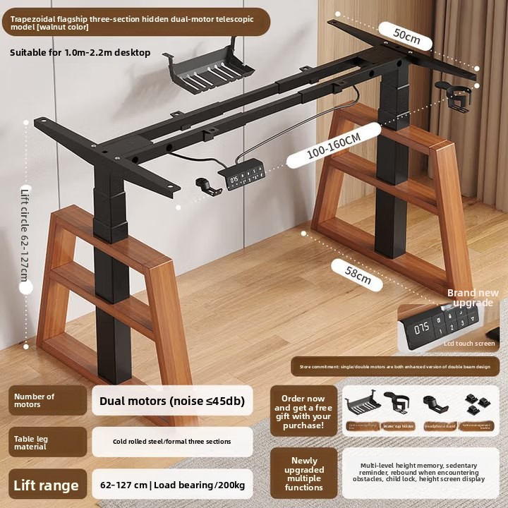 ZHEHAN Electric Height Adjustable Standing Desk Ergonomic Smart Desk - Image 6