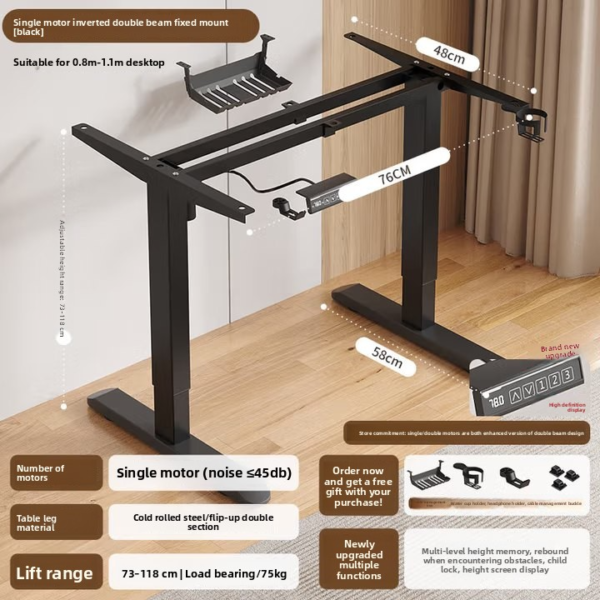 Zhehan Electric Height-Adjustable Standing Desk - Ergonomic Smart Office Desk - Image 9