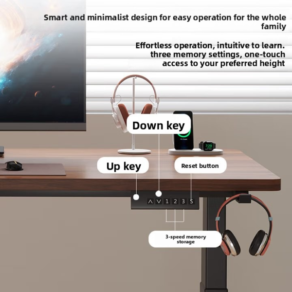 Zhehan Electric Height-Adjustable Standing Desk - Ergonomic Smart Office Desk - Image 5